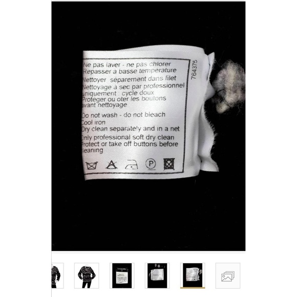 💕 CHANEL cashmere wool 2006 tweed mini skirt Fall 06A rare bouclé black pink - Picture 12 of 16